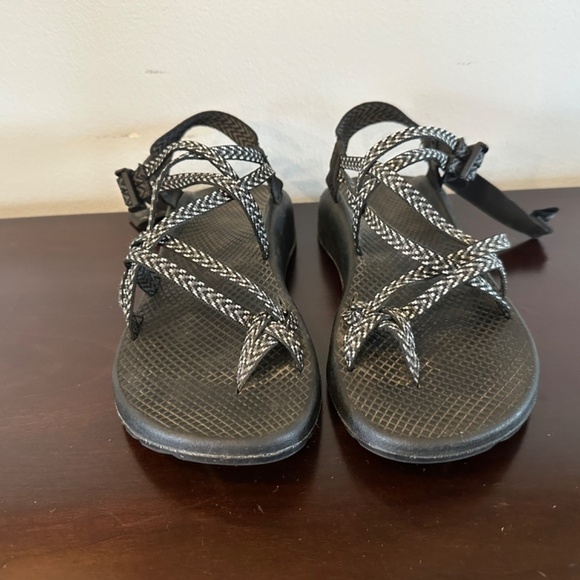 Chaco Hiking Sandals Womens Sz 9 Classic Strappy Multicolor Buckle Hook 7 Loop - Picture 5 of 11